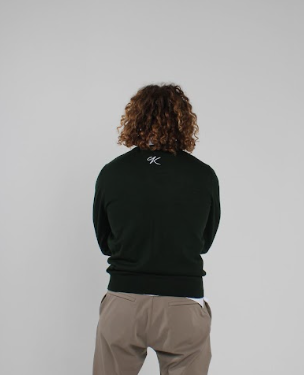 JERSEY V NECK GREEN