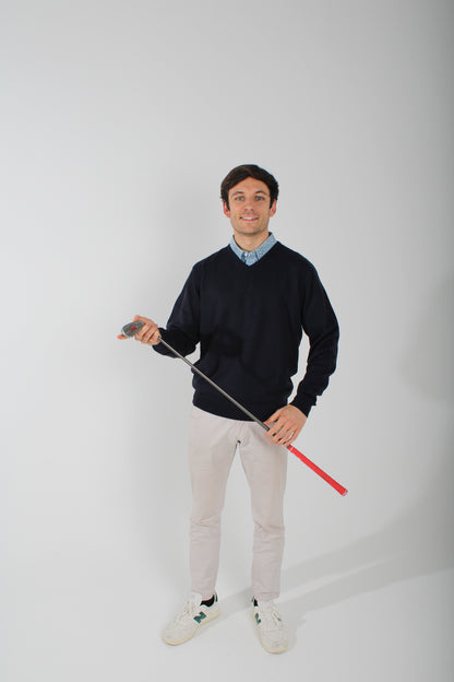 JERSEY V NECK NAVY